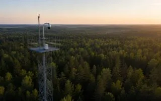 System kamer i monitoring w ochronie przeciwpożarowej lasów Nadleśnictwa Koło