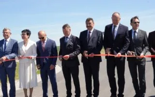 Północna obwodnica Koła podczas oficjalnego otwarcia i przecięcia wstęgi