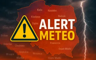 ostrzeżenie IMGW powiat kolski burze wiatr opady