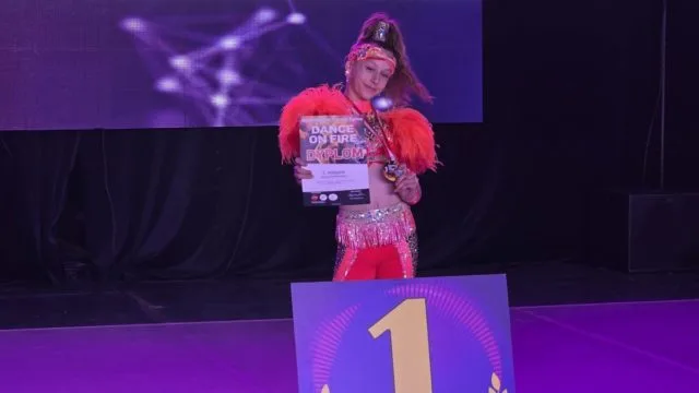 III Ogólnopolski Turniej Tańca Dance On Fire w Kole – młodzi tancerze na parkiecie hali MOSiR