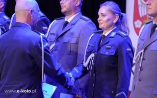 Powiatowe Święto Policji w Kole z awansami i jubileuszami funkcjonariuszy