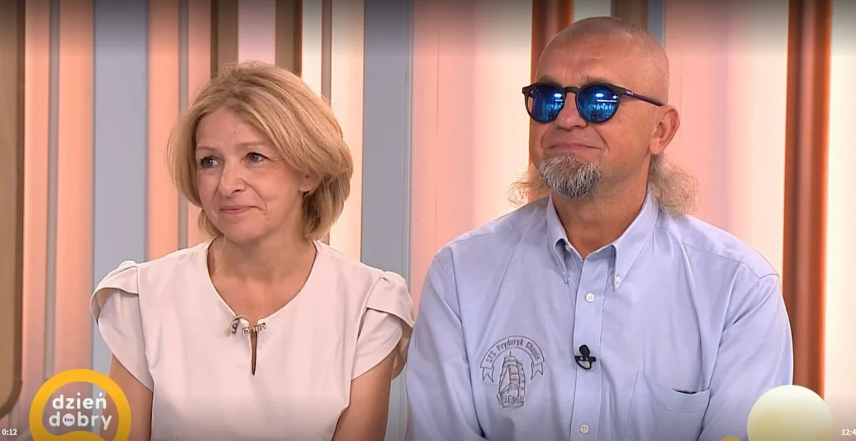 Dariusz Borowiak z Koła podczas wywiadu w Dzień Dobry TVN opowiada o żeglarstwie i wyprawie na Grenlandię