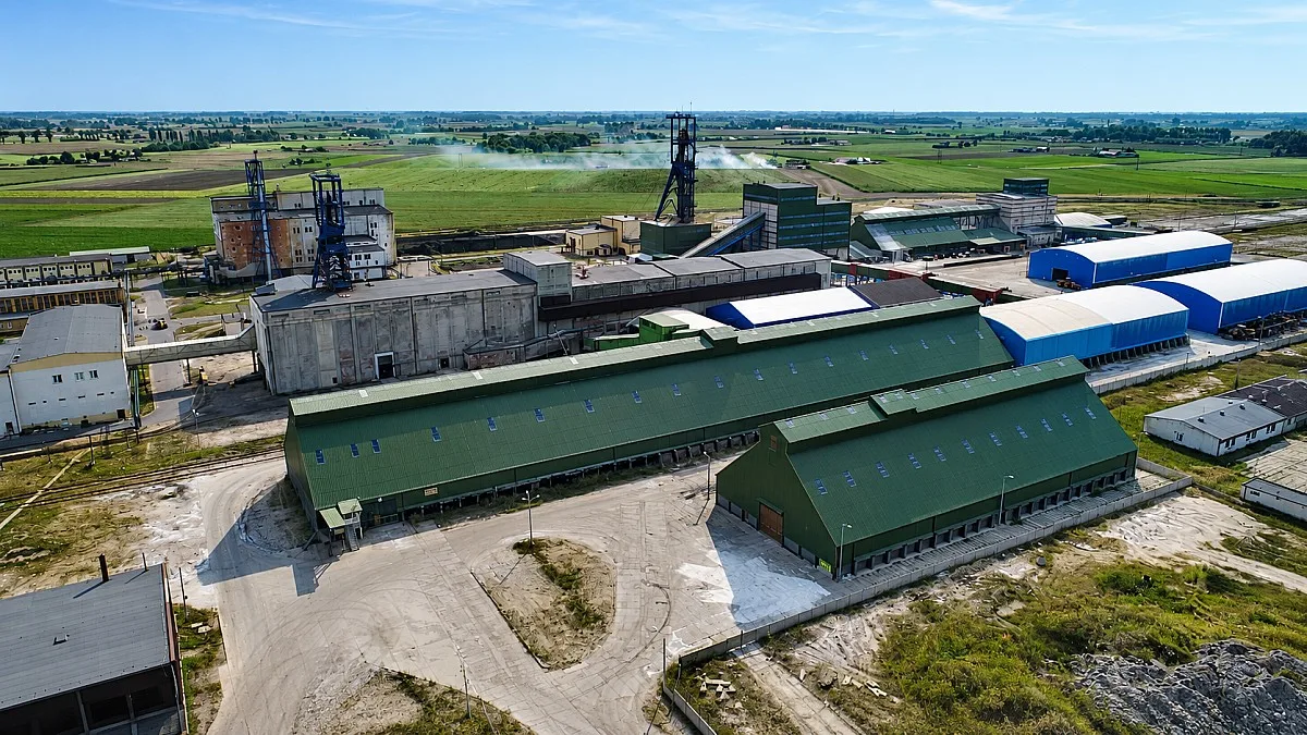 Kopalnia Soli Kłodawa - widok zakładu i infrastruktury produkcyjnej