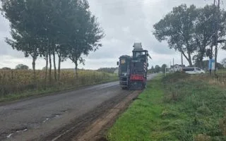 remont drog powiatowych w dziobinie prace modernizacyjne nawierzchnia asfaltowa